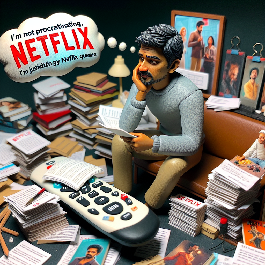 Prioritizing Netflix Over Responsibilities: A Relatable Struggle