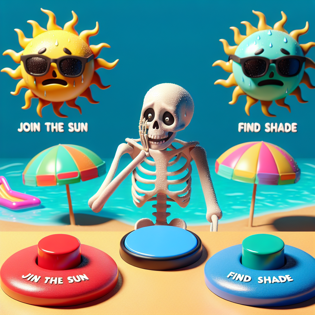 When Your Skeleton Decides It's Too Hot for the Pool