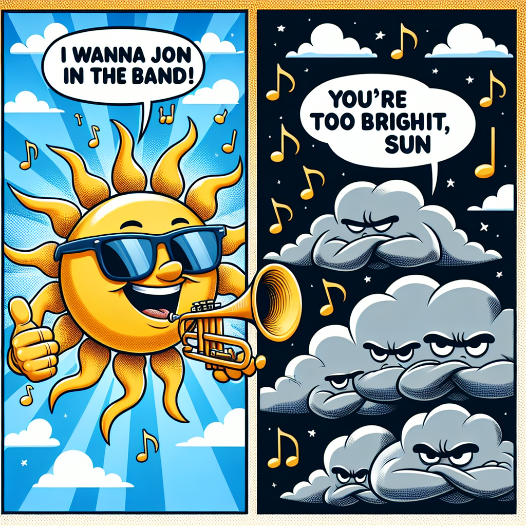 When the Sun Tries to Jam with a Trumpet