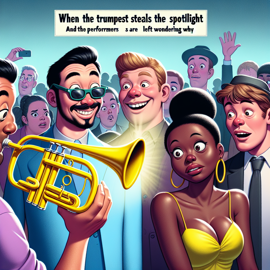 When Your Yellow Trumpet Steals the Spotlight at the Party