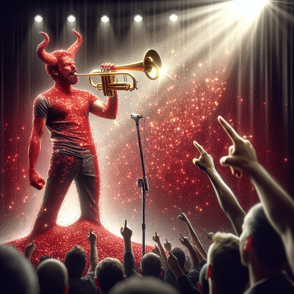 When the Trumpet Player Has a Glittery New Look!