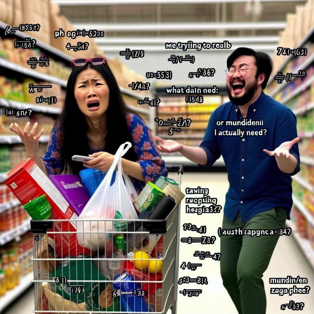 When You Realize You Forgot Your Grocery List at Home