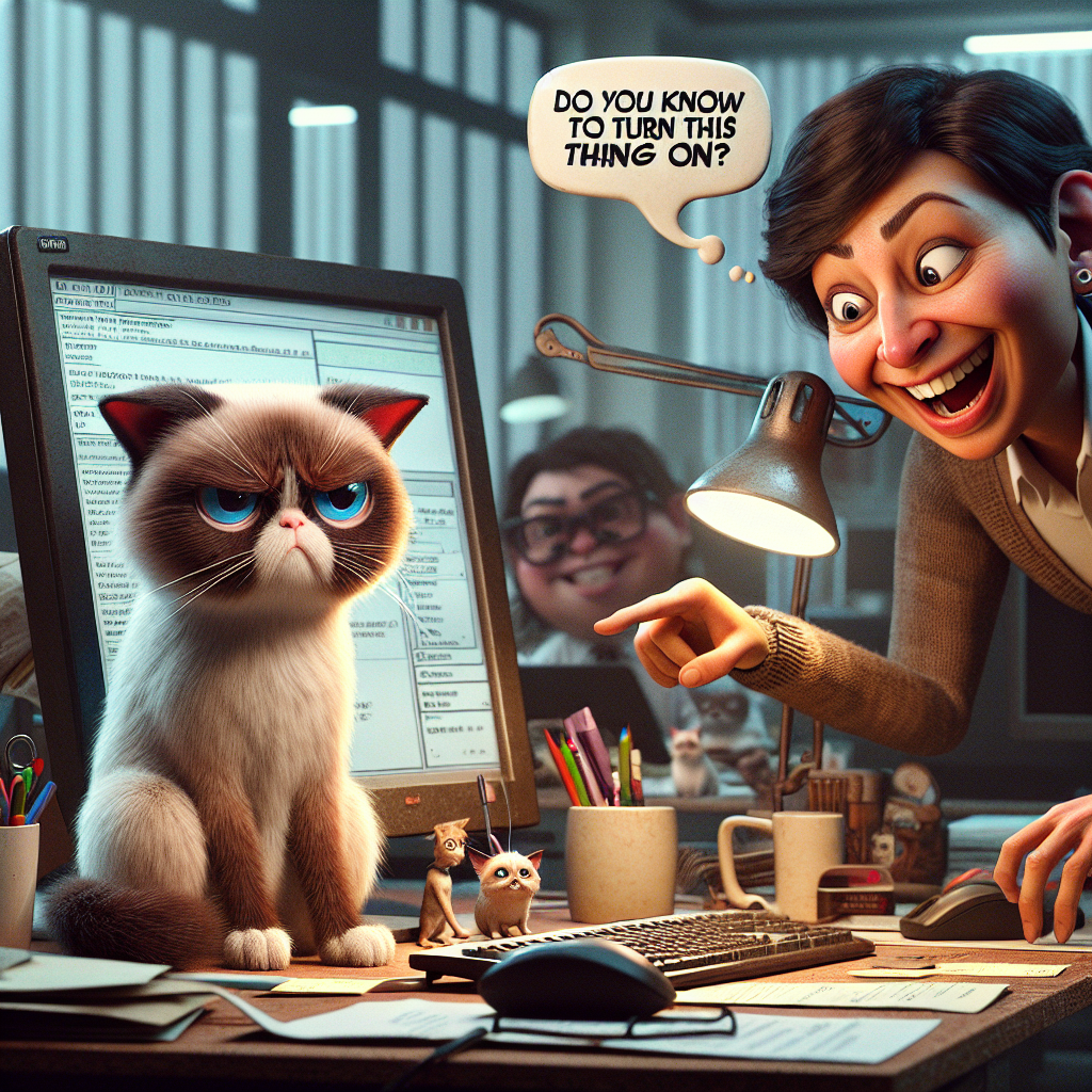 Grumpy Cat vs. Annoying Coworker: The Office Dilemma
