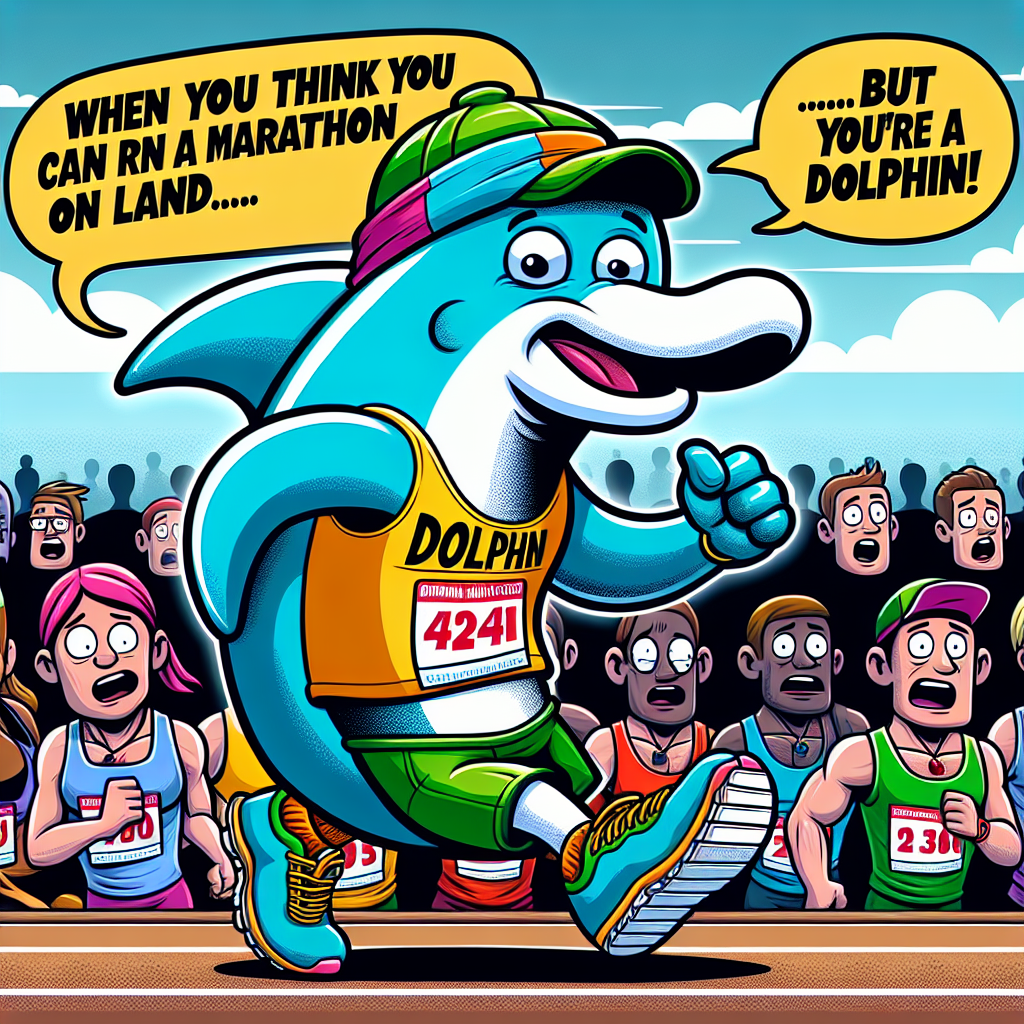 When Sneakers Meet Dolphin: A Splash of Funny