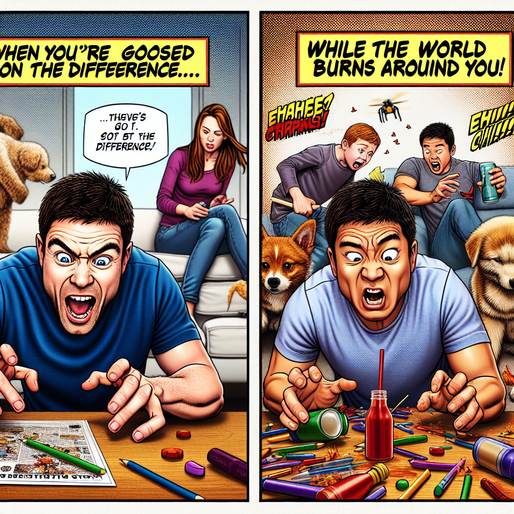 When Spotting Differences Becomes a Quest for Survival
