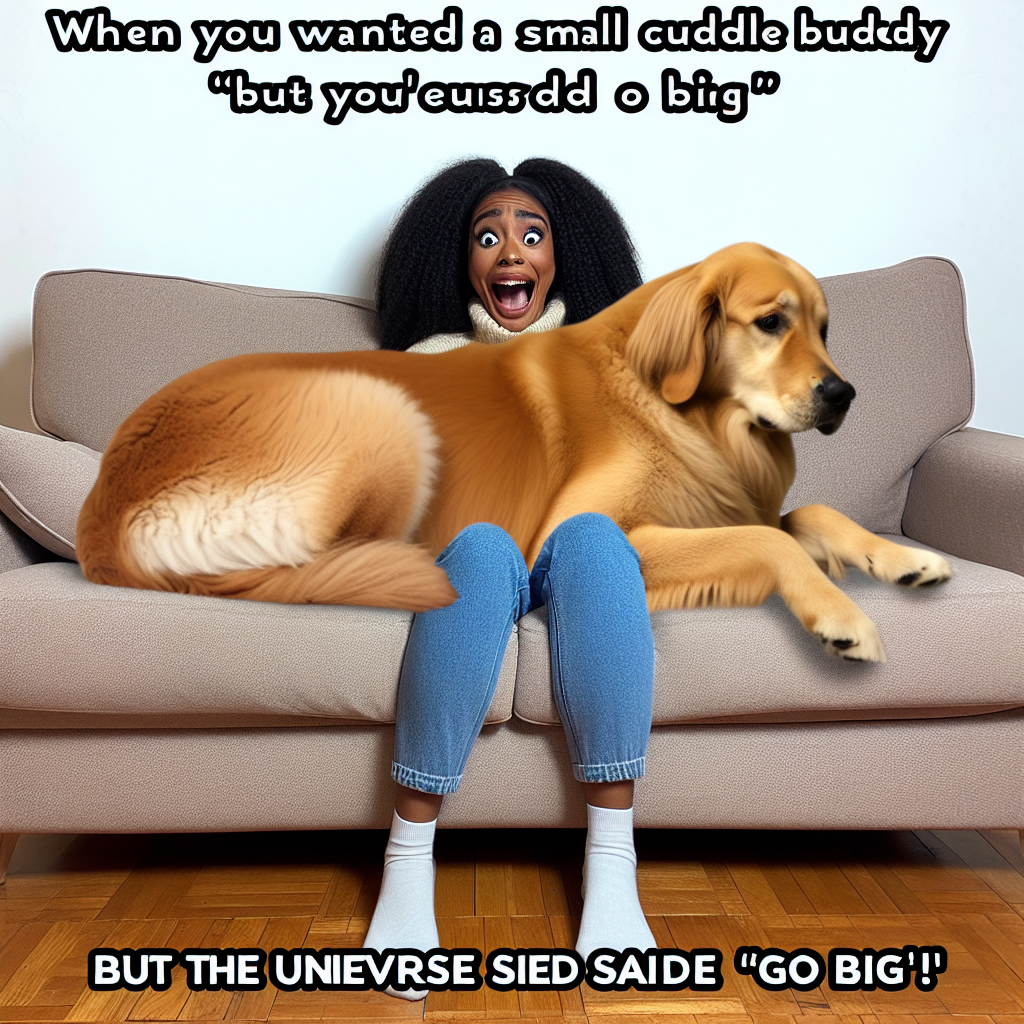 When Your Giant Dog Thinks It's a Lap Dog