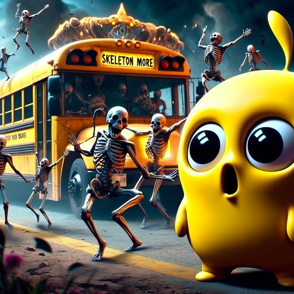 When You Miss the Bus But It's a Skeleton Party
