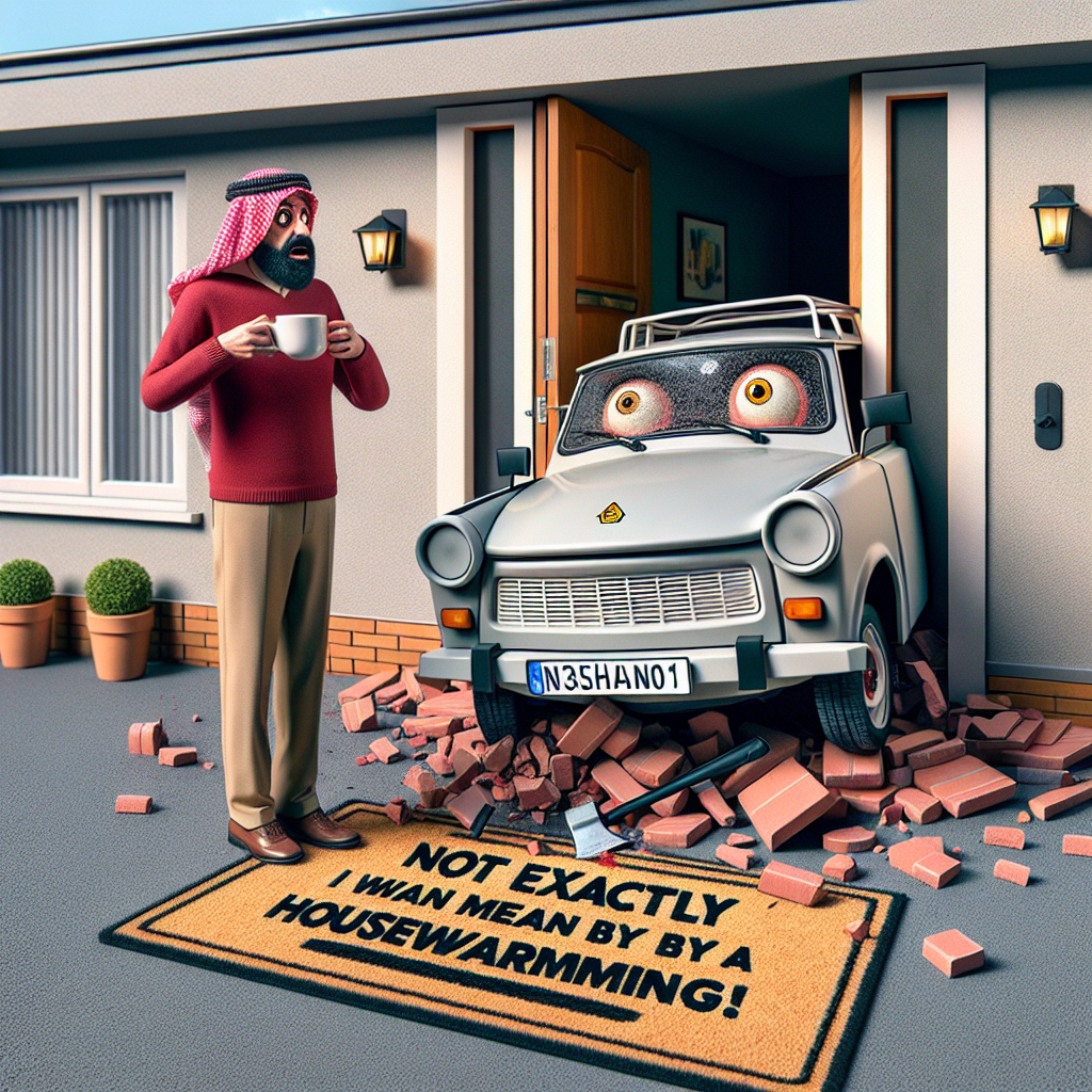 When Your Trabant Decides to Make an Unexpected House Call