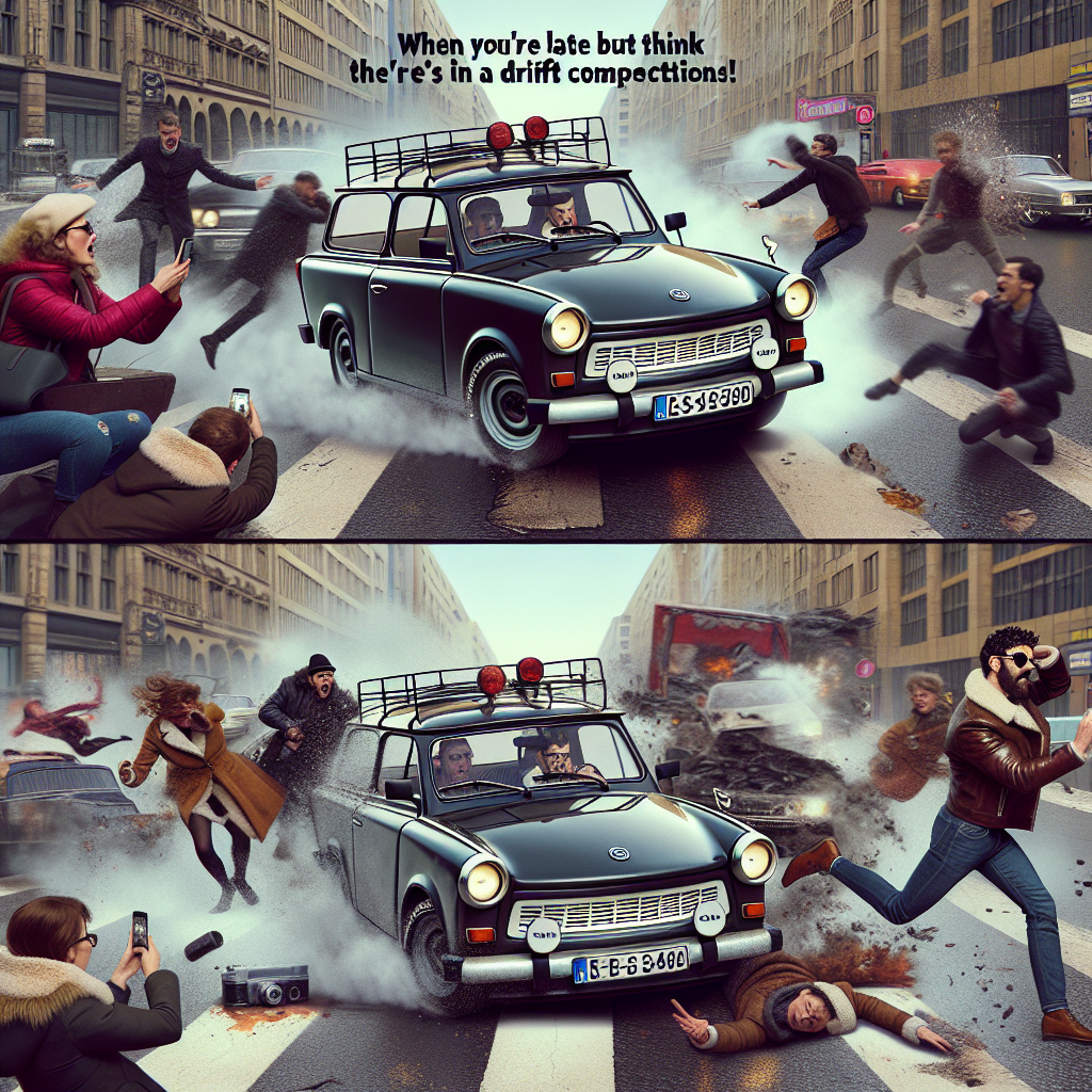 The Trabant 601 Drift: Urban Chaos Meets Vintage Vibes
