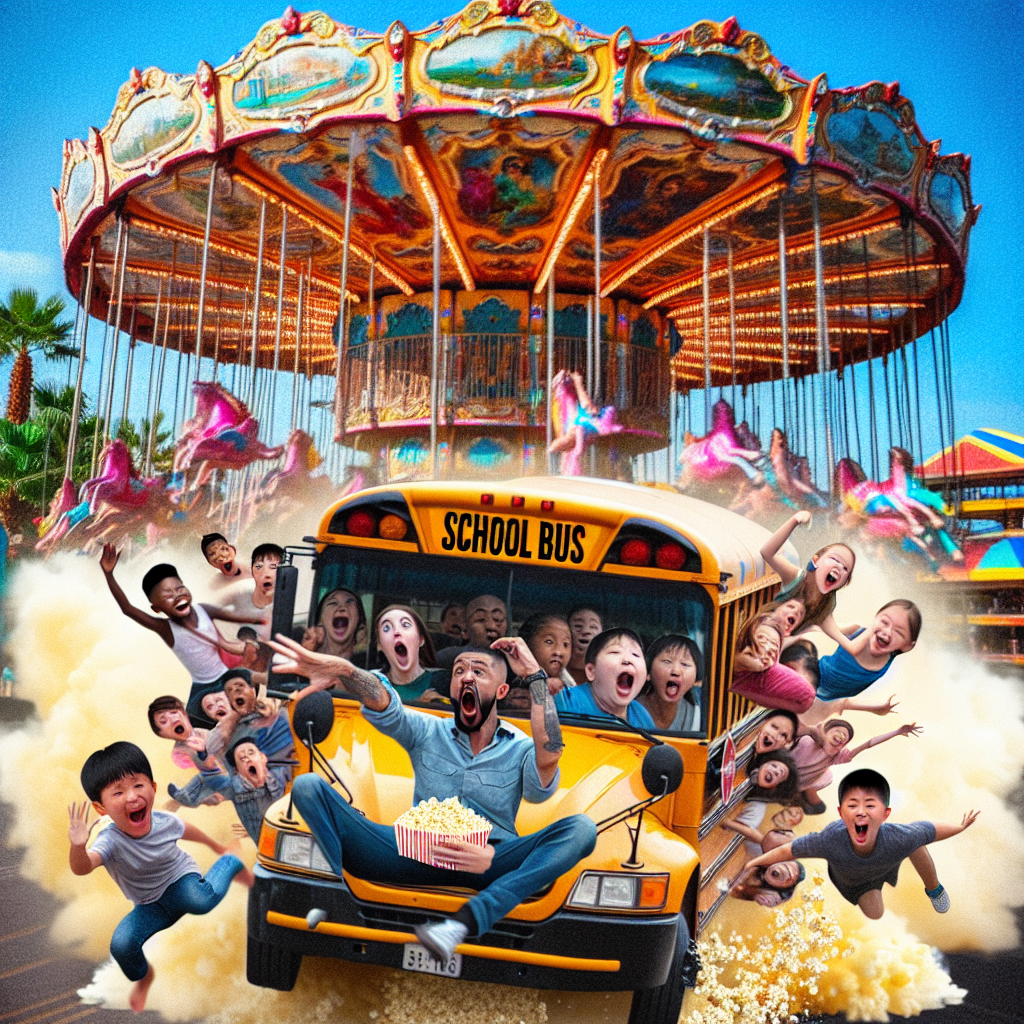 When the School Bus Tries to Drift at the Amusement Park