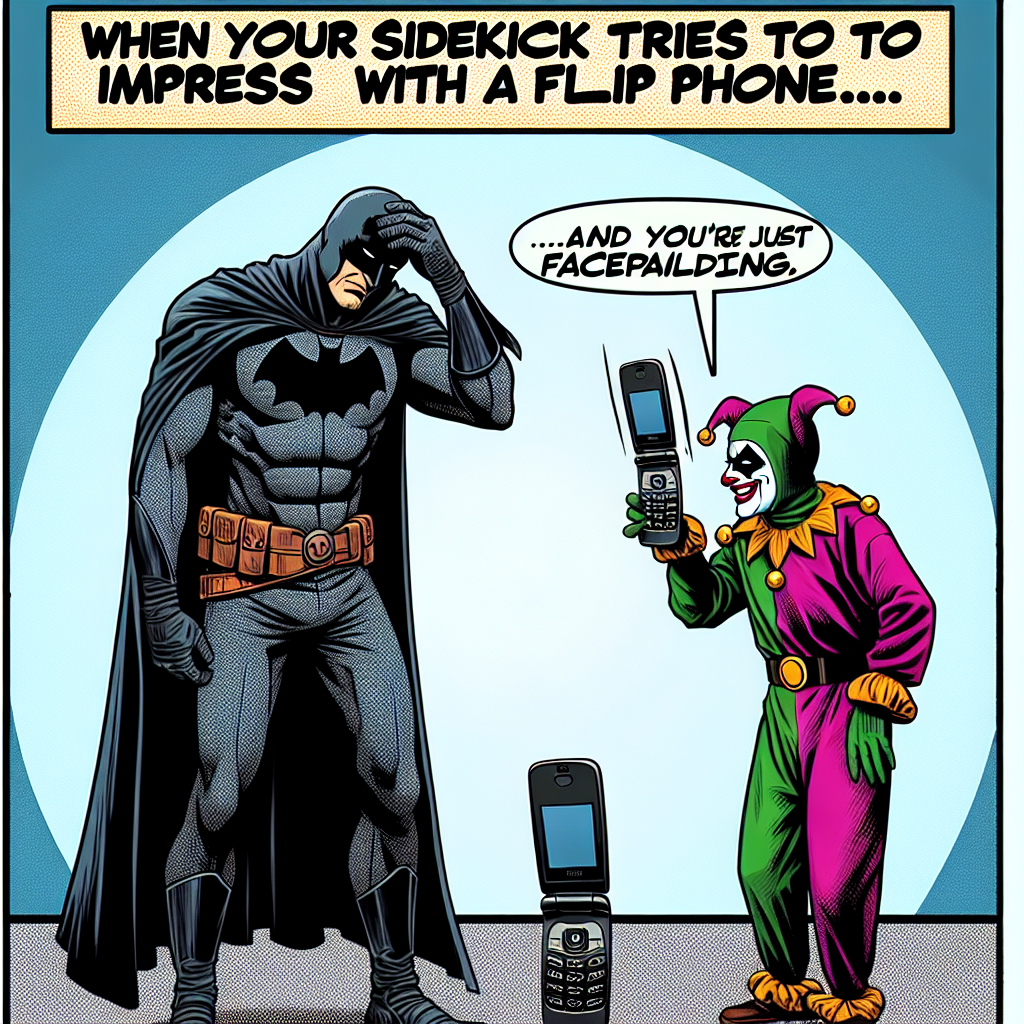 When Batman Realizes Robin Still Uses a Flip Phone