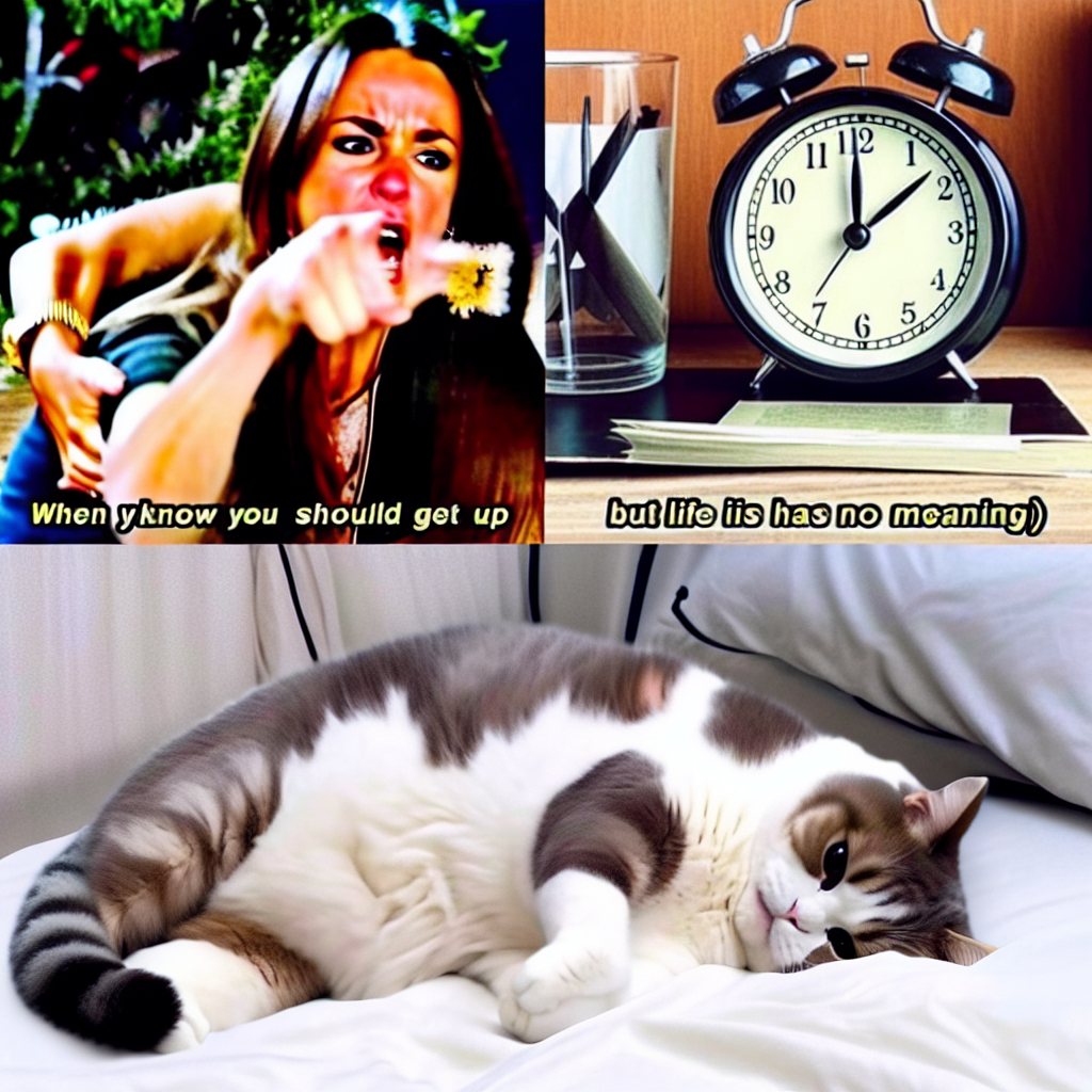 When Life Feels Like a Nap: The Relatable Cat Struggle