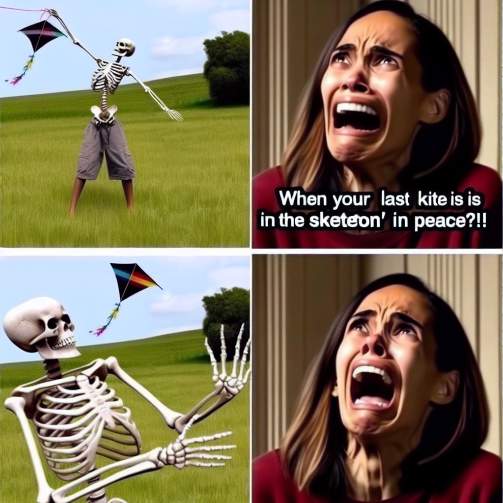 When You Lose Your Favorite Kite to a Skeleton Outside