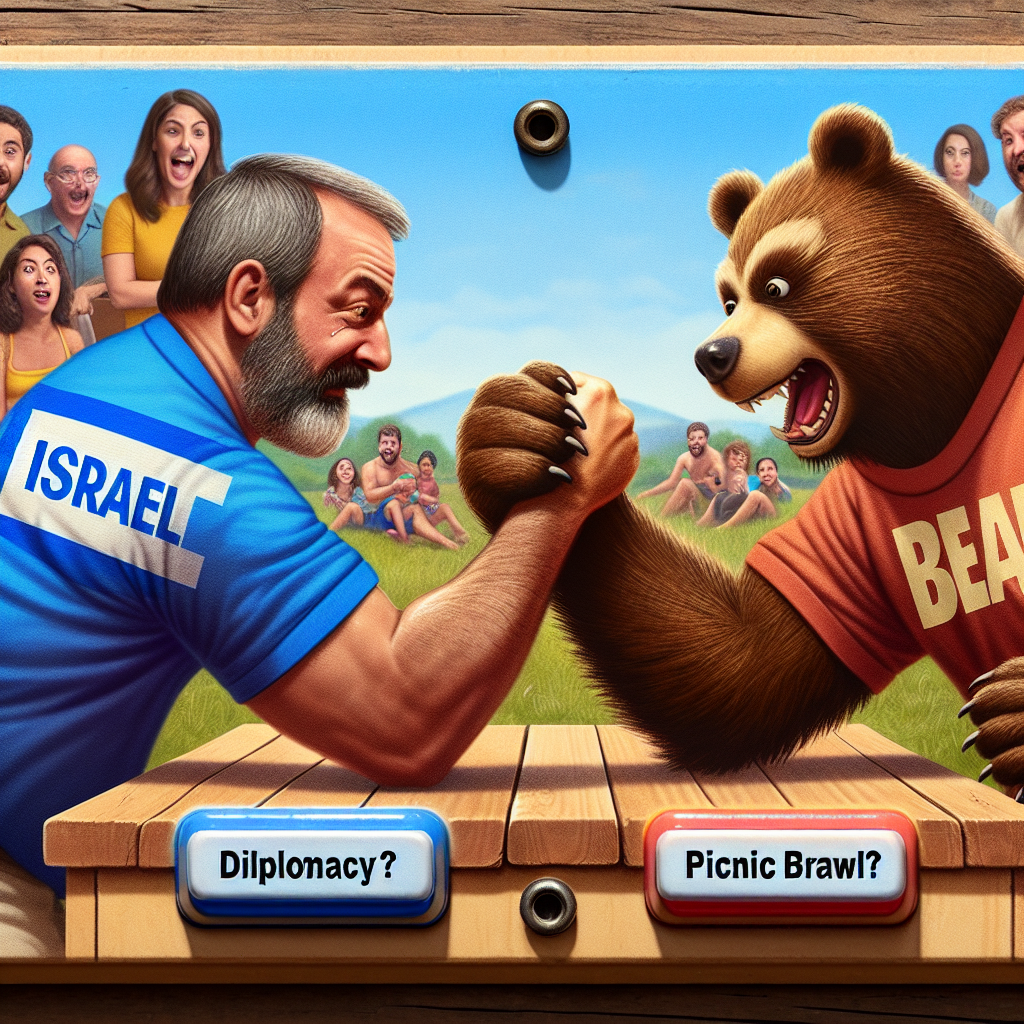 Netanyahu vs. Yogi Bear: The Ultimate Arm Wrestling Showdown
