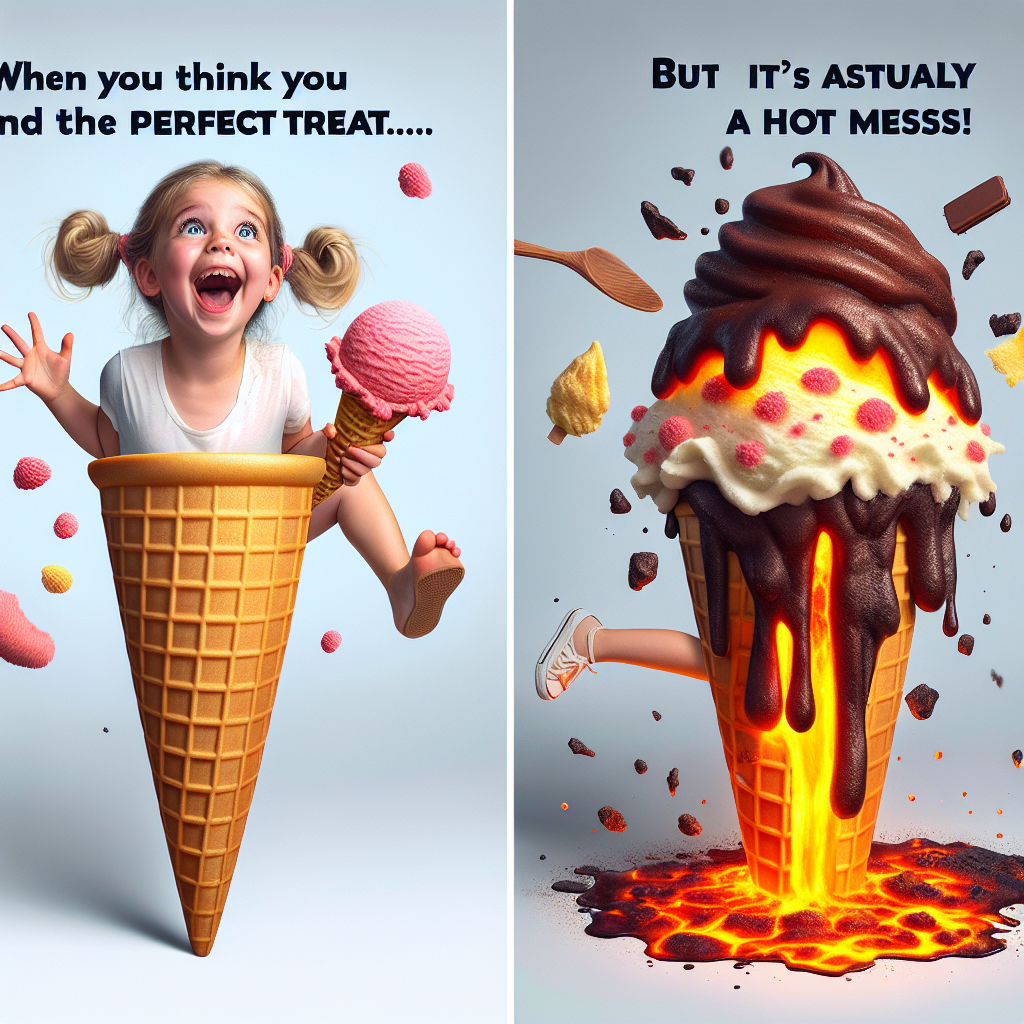 Dancing Girl vs. Lava Ice Cream: The Ultimate Snack Challenge!