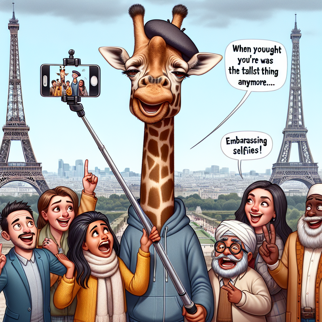 Giraffe Gets Lost in Paris: An Unexpected Tourist Adventure