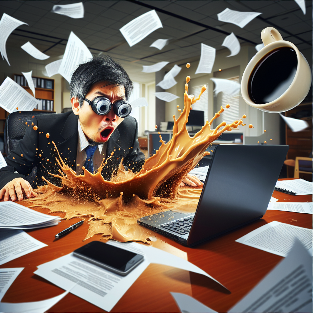 When Your Black Coffee Hits That Job Deadline