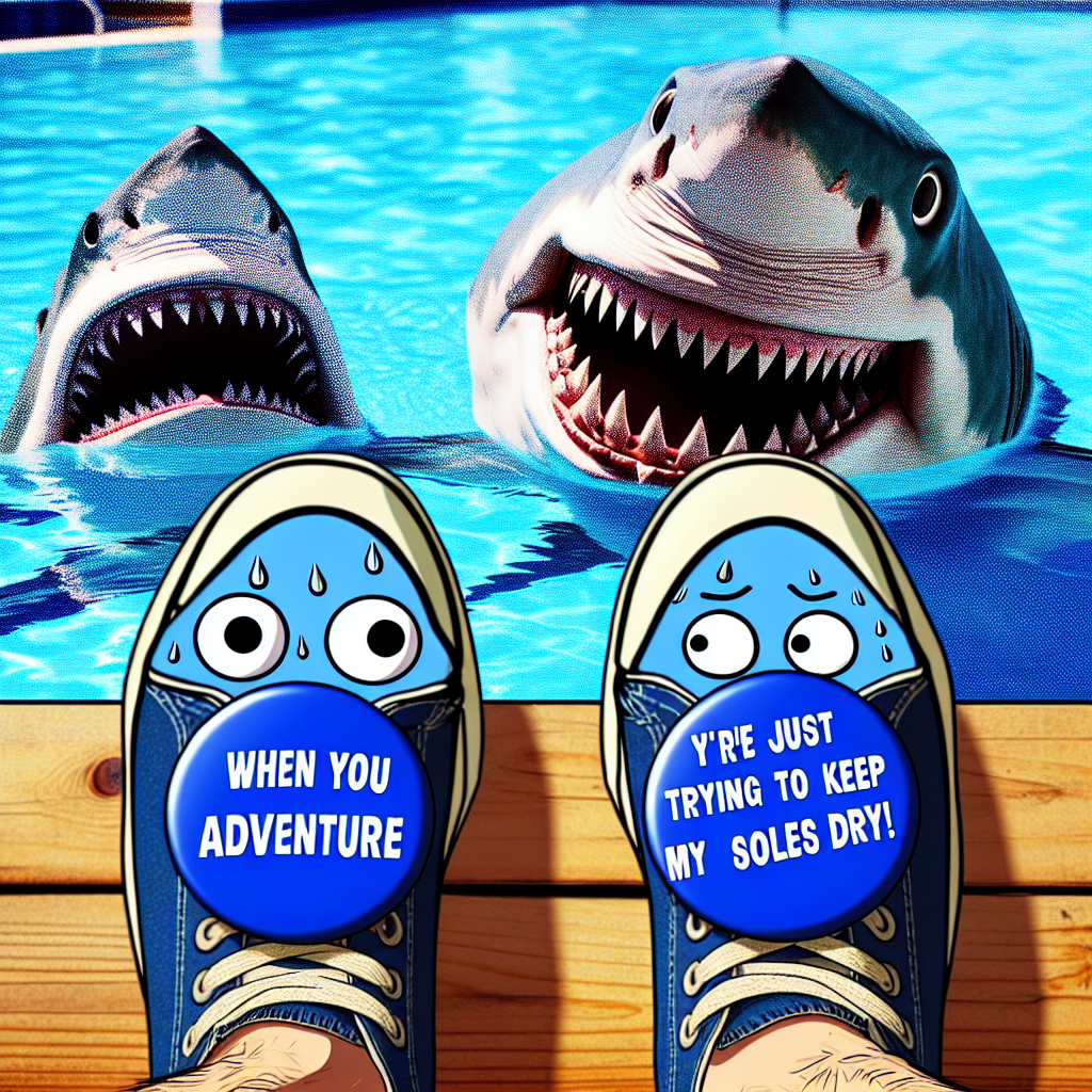 When Your Sneakers Take a Dip in Shark-Infested Waters