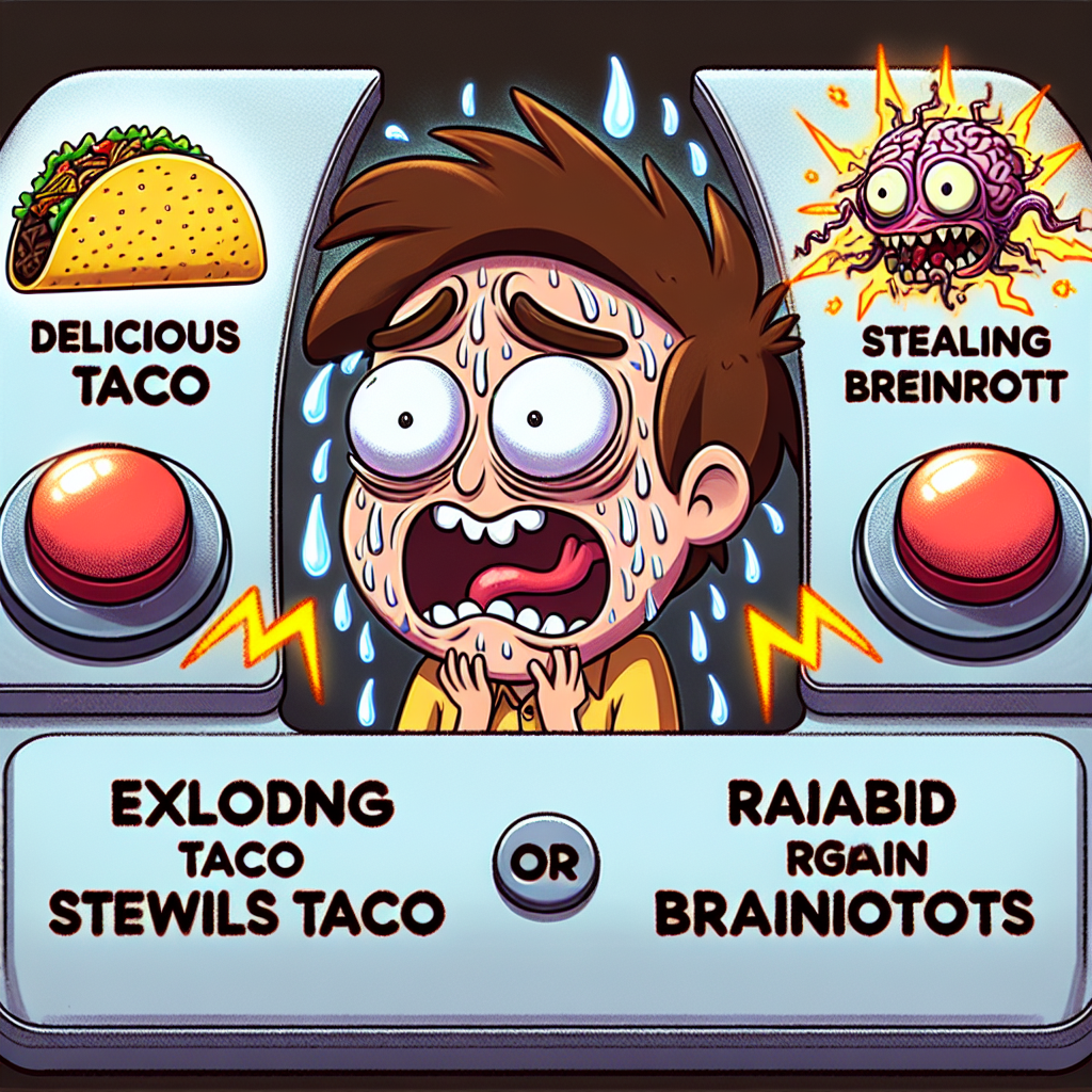 When You Can't Decide Between Tacos and Brainrot