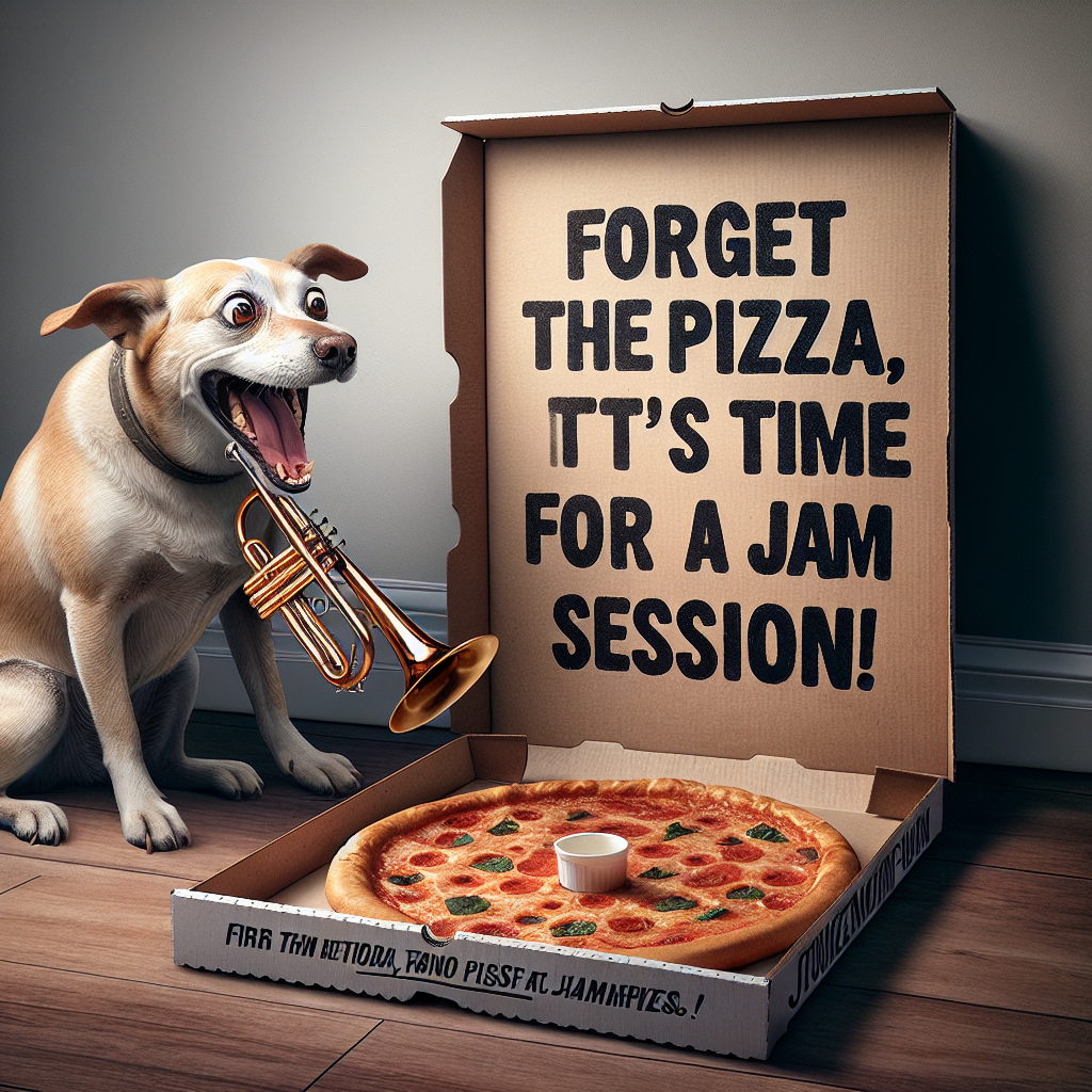When Pizza Calls, the Dog's Inner Musician Takes Over