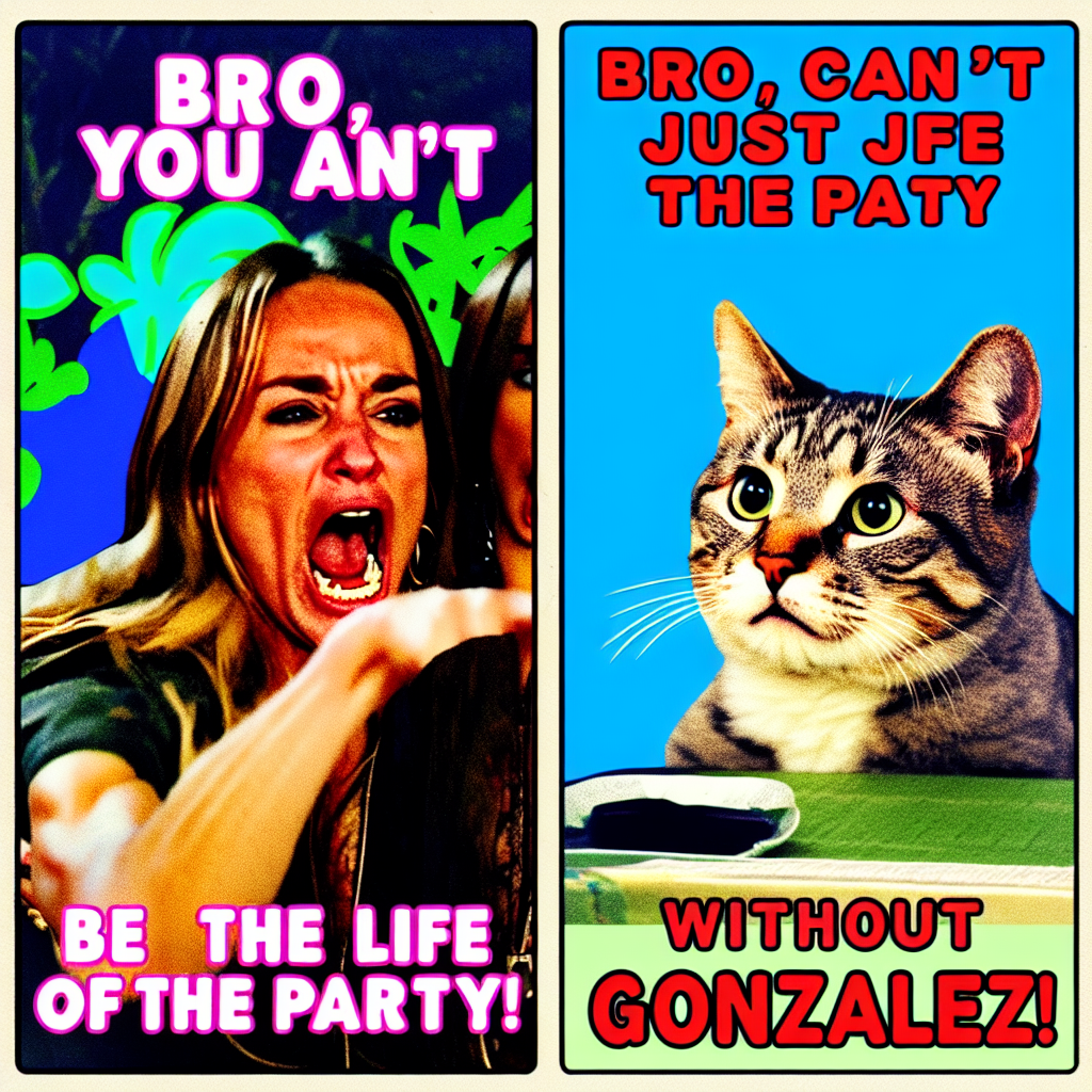 When you realize you don't have González at the party
