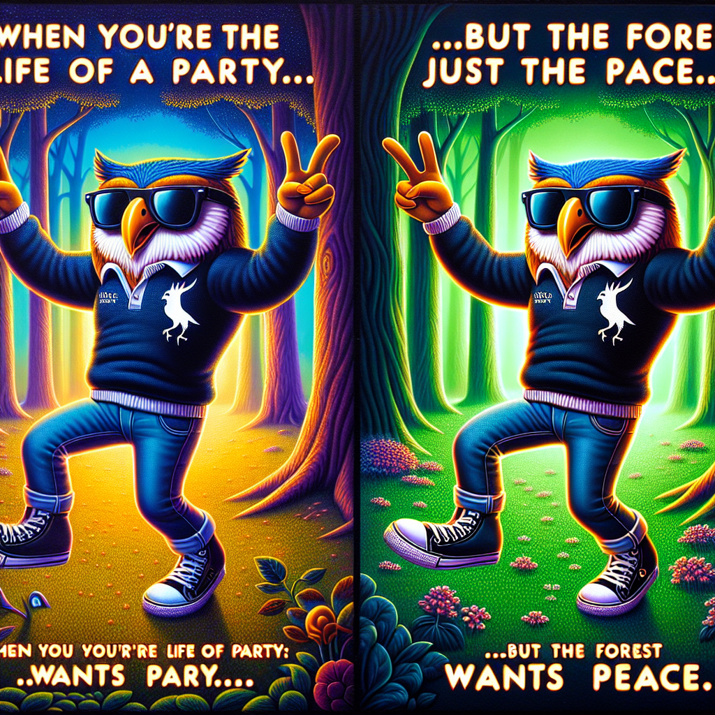 Disco Owl: When You Just Want to Party in Nature!