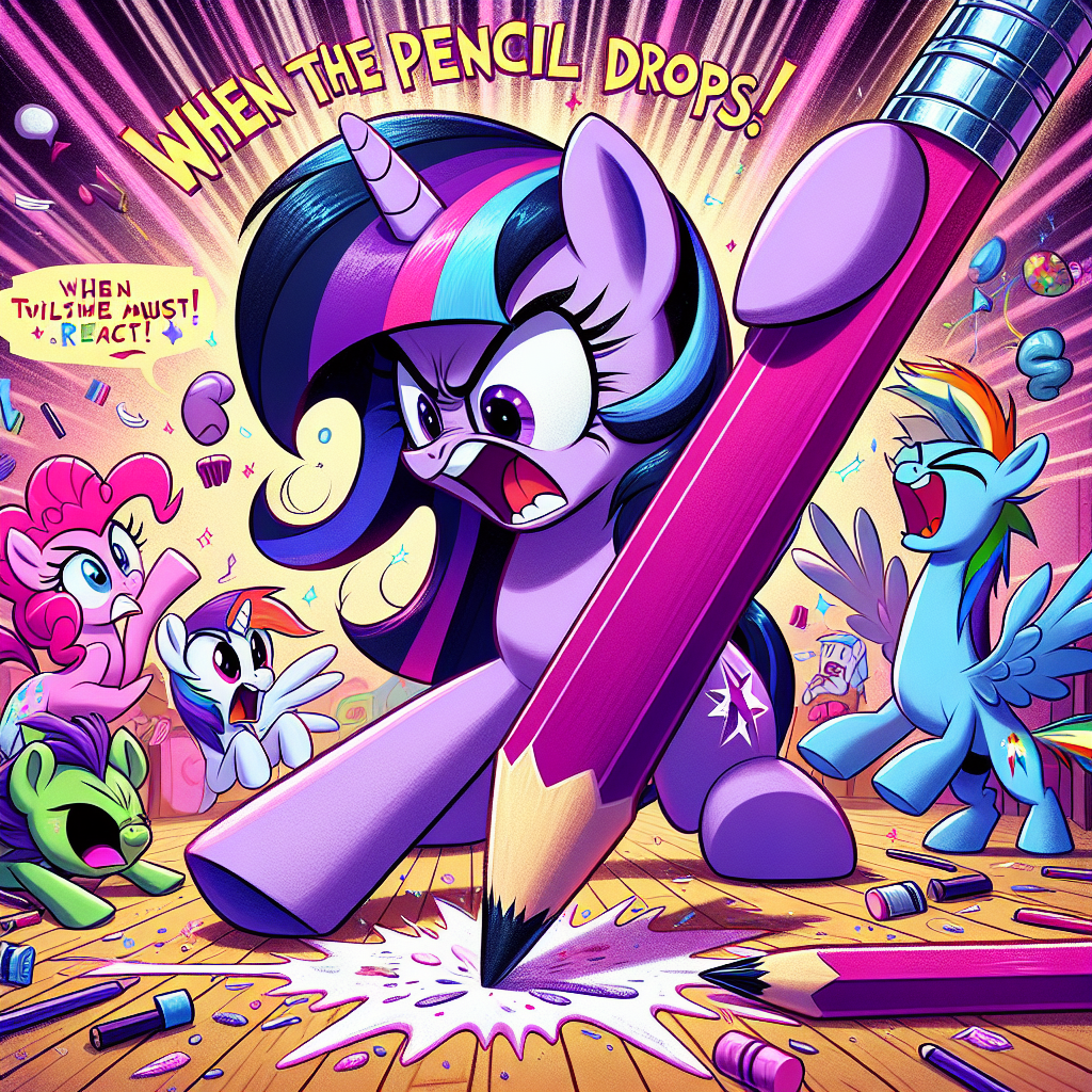 Twilight Sparkle vs. The Elusive Fallen Pencil