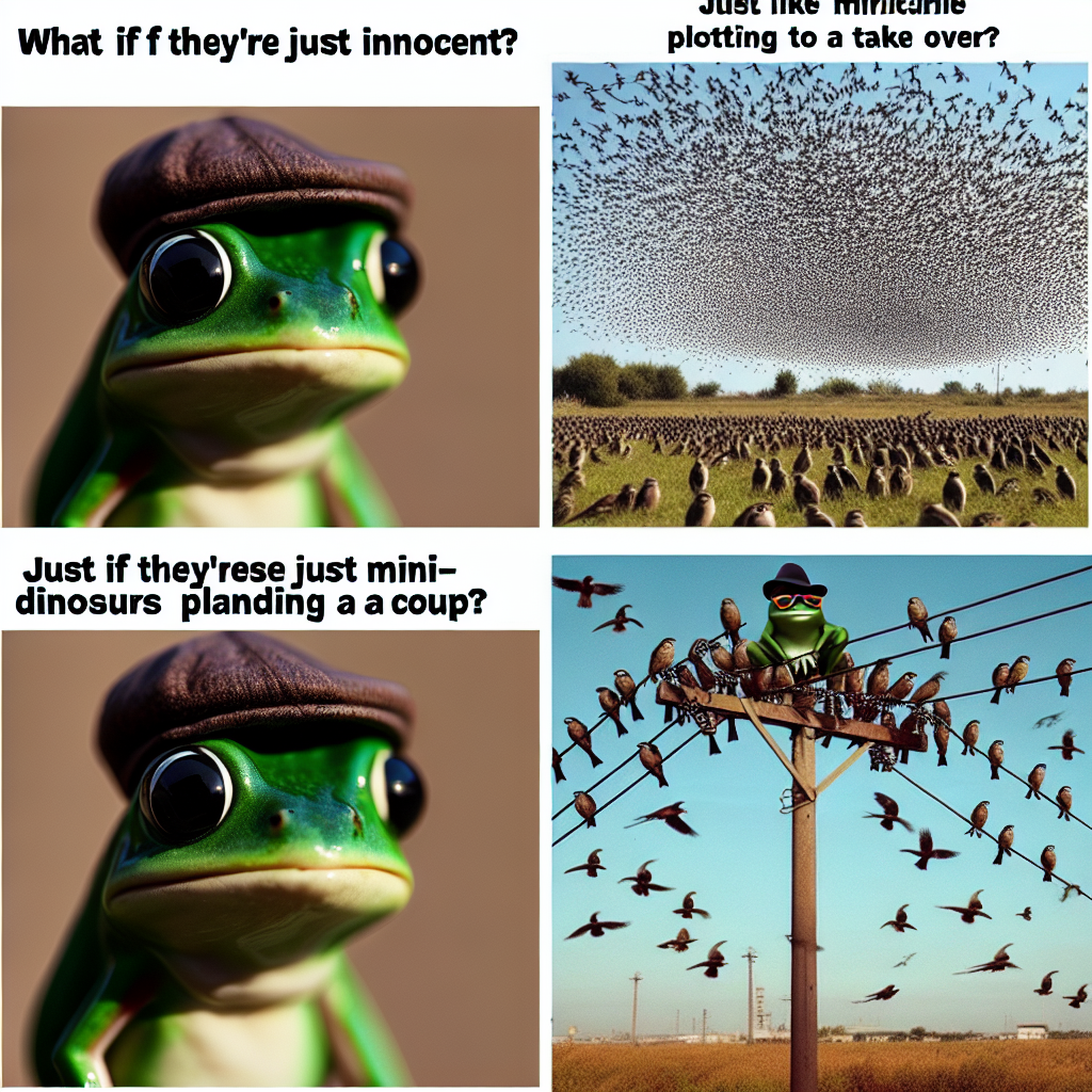 When You Realize Birds Are Just Tiny Dinosaurs with Wings!