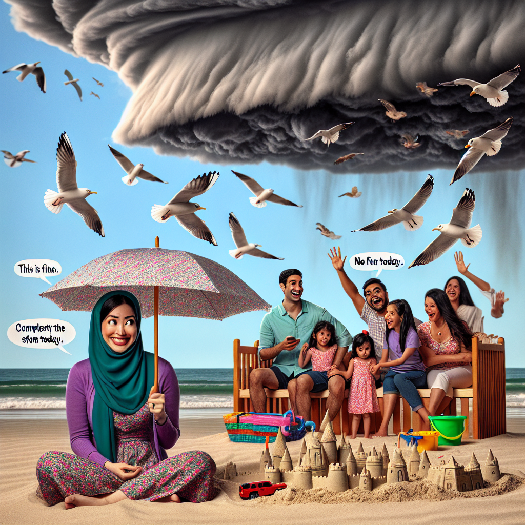When the Storm Meets the Sea: A Comedic Twist