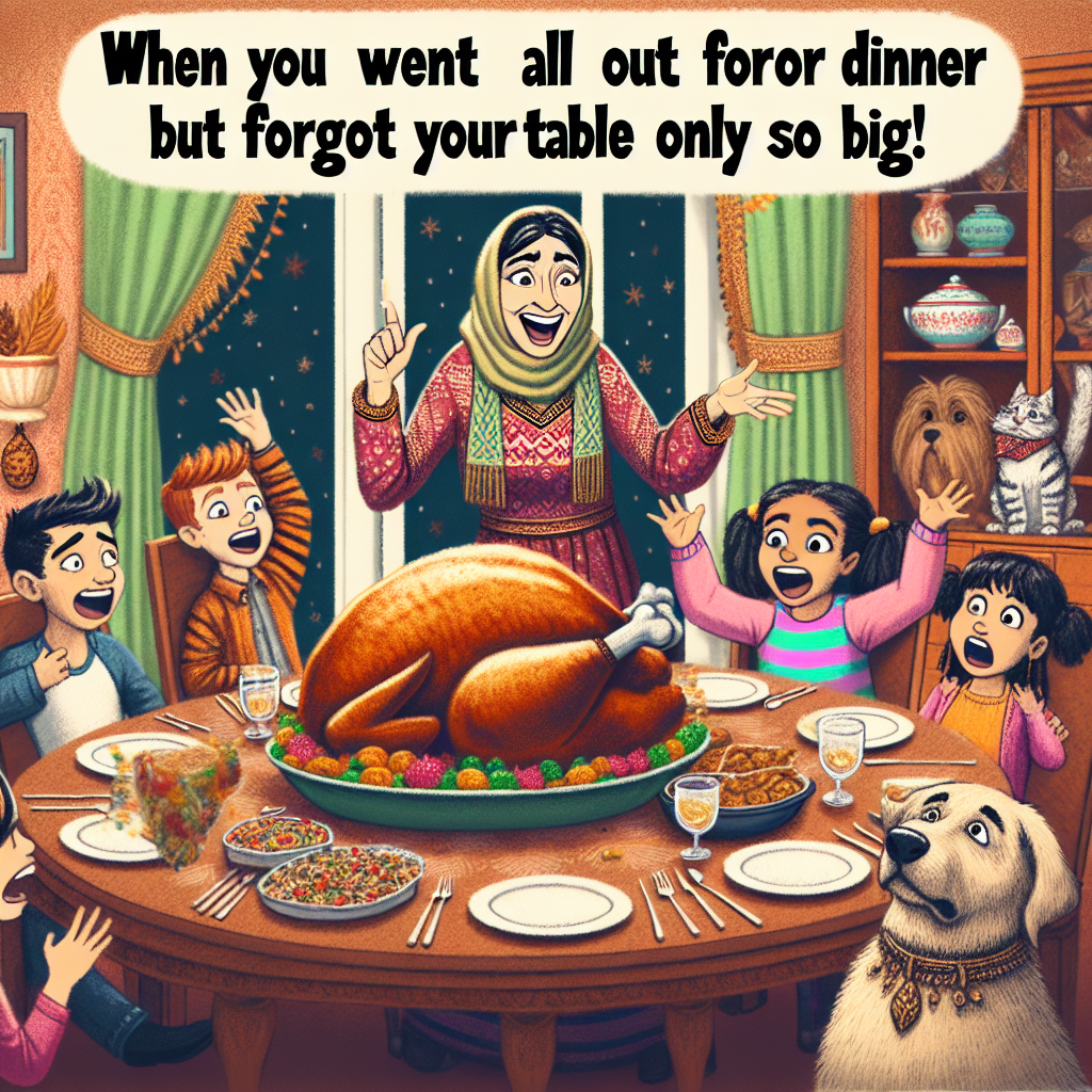 When You Prepare A Giant Roast Chicken and It Takes Over Dinner