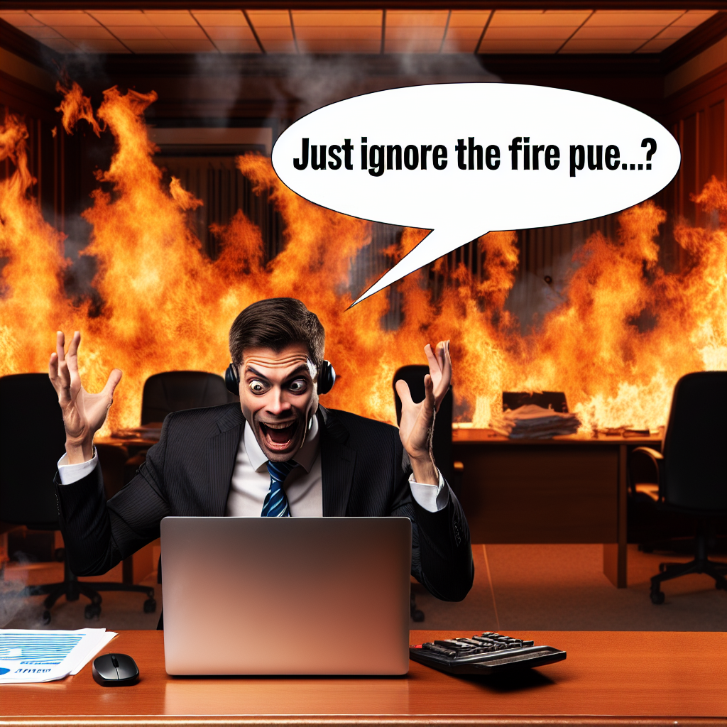 When 10 Downing Street is on Fire, but You're Just Trying to Work