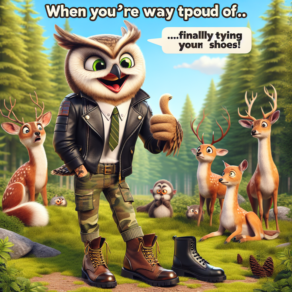 When You're the Only One Feeling Accomplished in the Forest