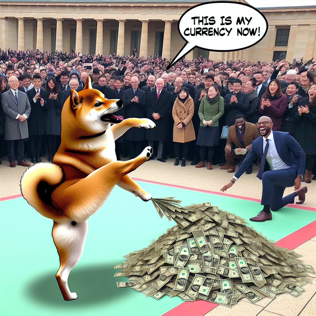 Doge's Hilarious Monetary Mischief: A Meme Scenario