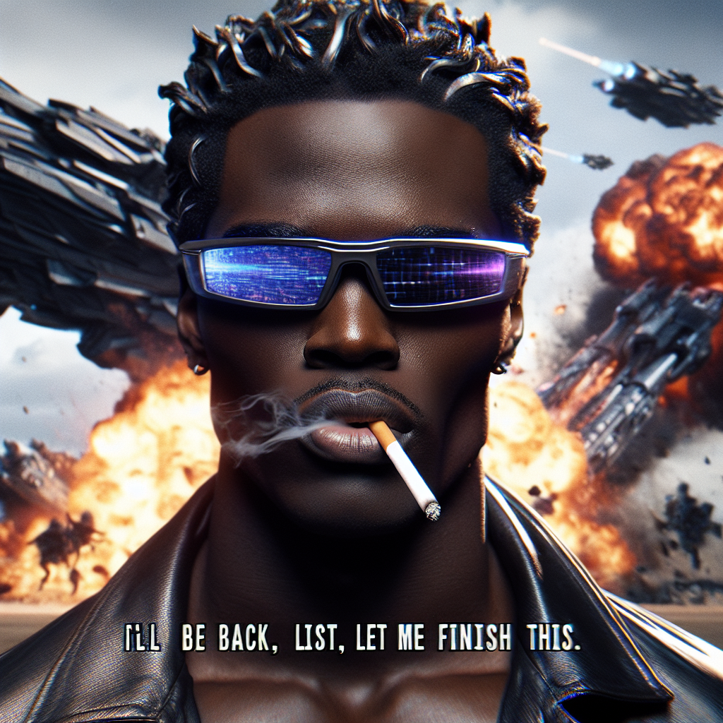 The Smoking Terminator: A Hilarious Take on Staying Chill