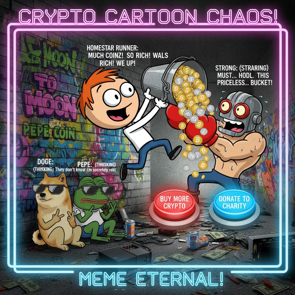 Crypto Chaos: Strong Bad's Coin Collection Gone Wild
