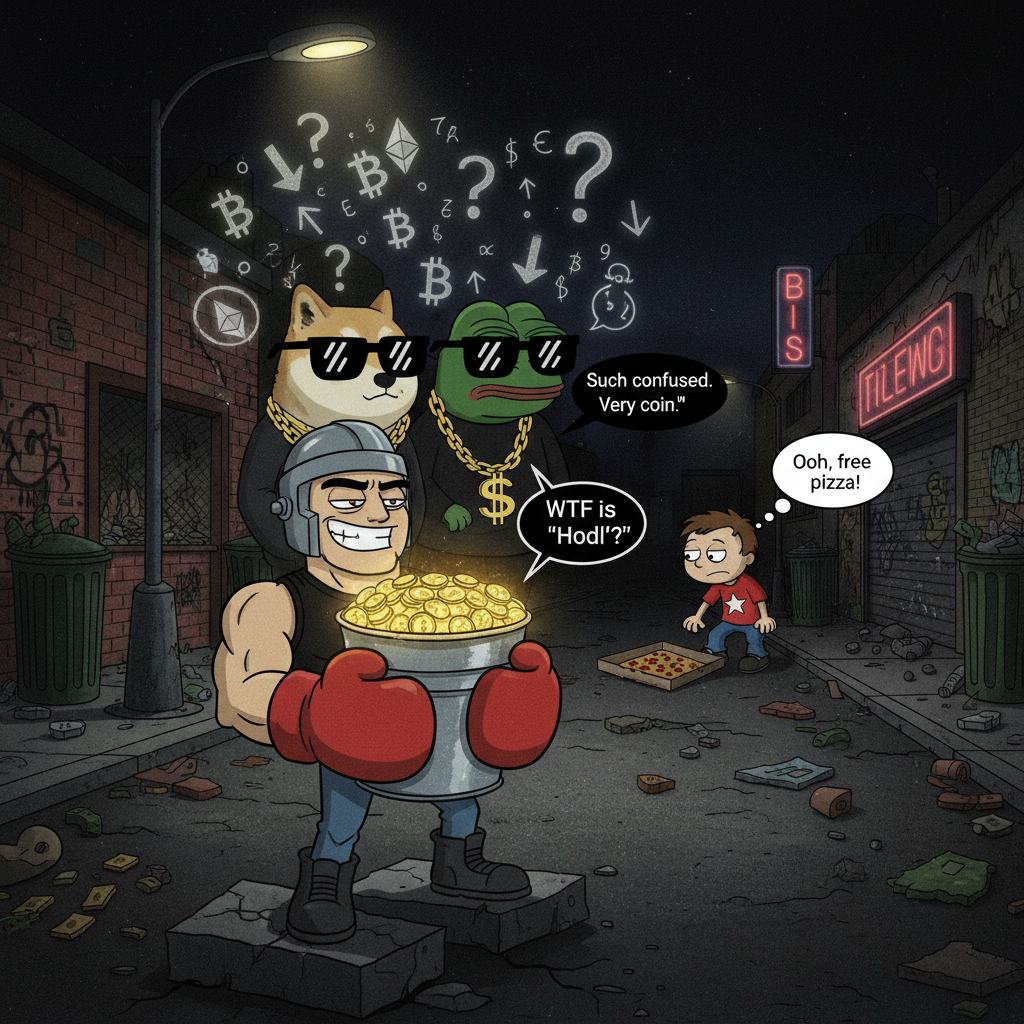 Strong Bad's Crypto Heist: When Doge and Pepe Get Gangster
