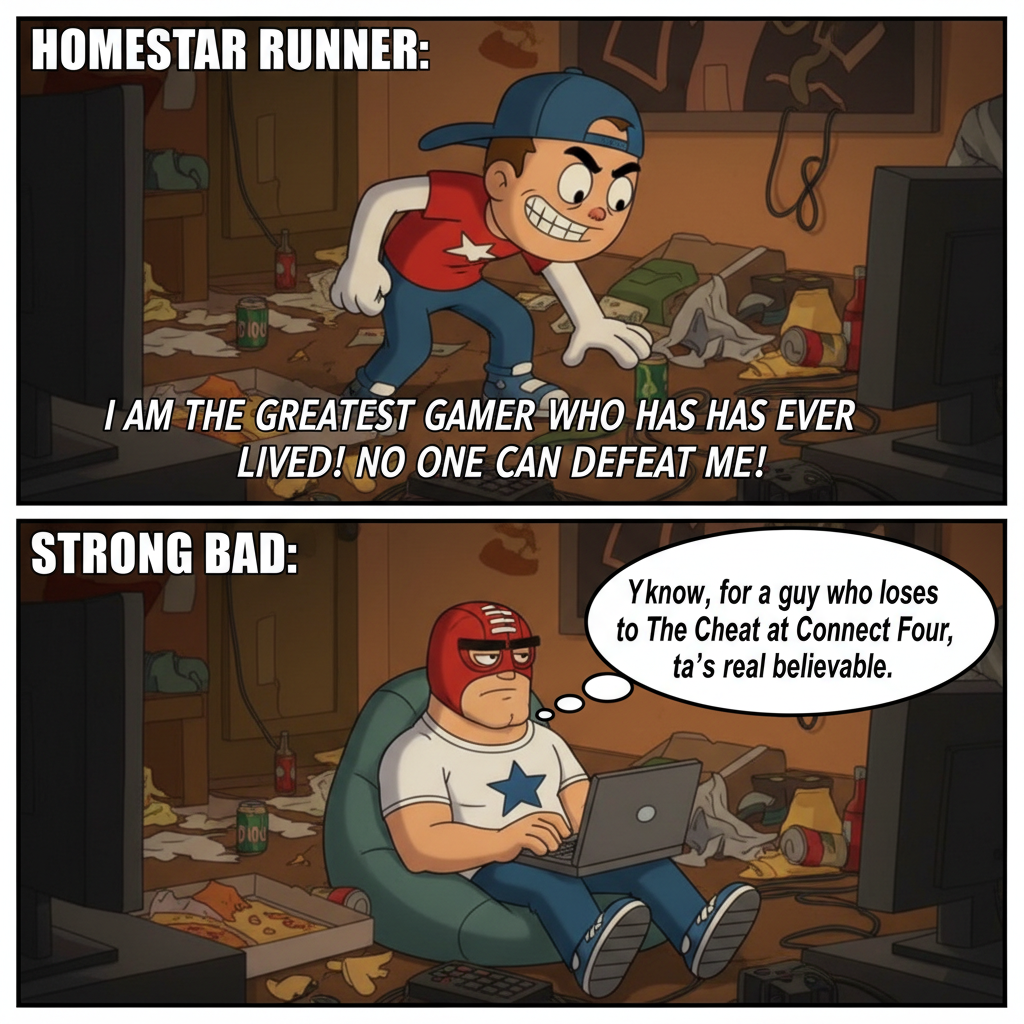 Homestar Runner and Strong Bad: The Meme Standoff