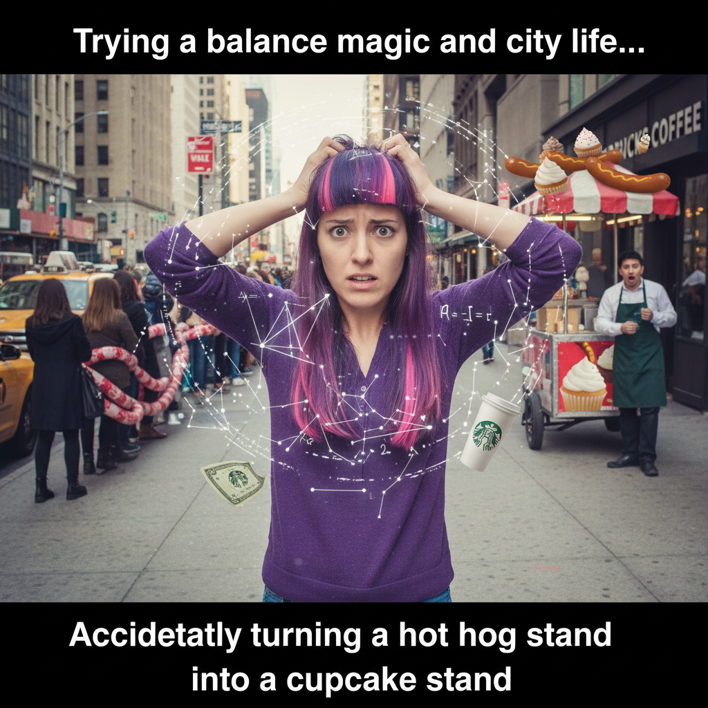 Twilight Sparkle's City Stroll: When Magic Meets Mundanity