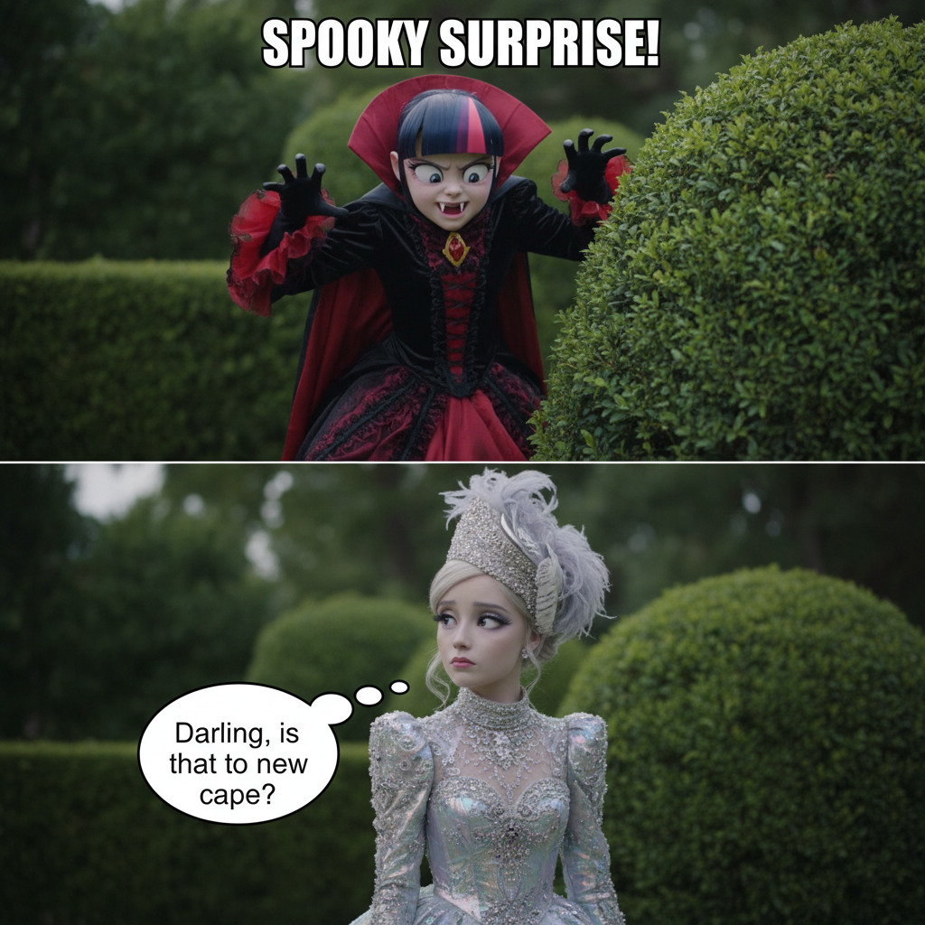 Twilight's Vampiric Surprise: Rarity’s Halloween Shocker!