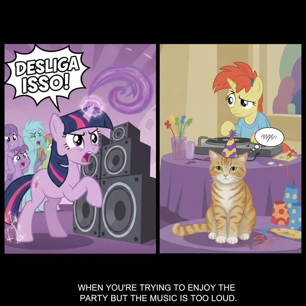 When Twilight Sparkle's Party Gets Too Loud!