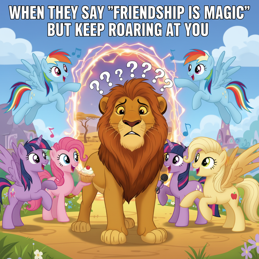 Simba's Hilarious Adventure in Pony Land