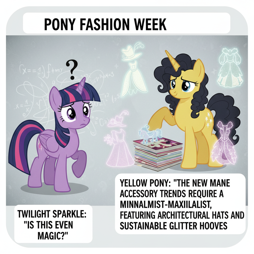 Twilight Sparkle's Awkward Encounter with the Fashionable Pony
