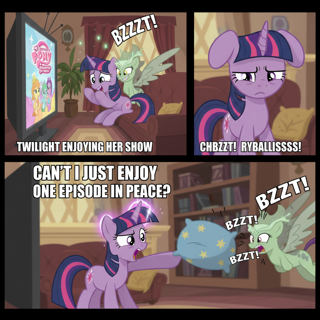 Twilight's TV Time Gets Interrupted by Chrysalis Chaos
