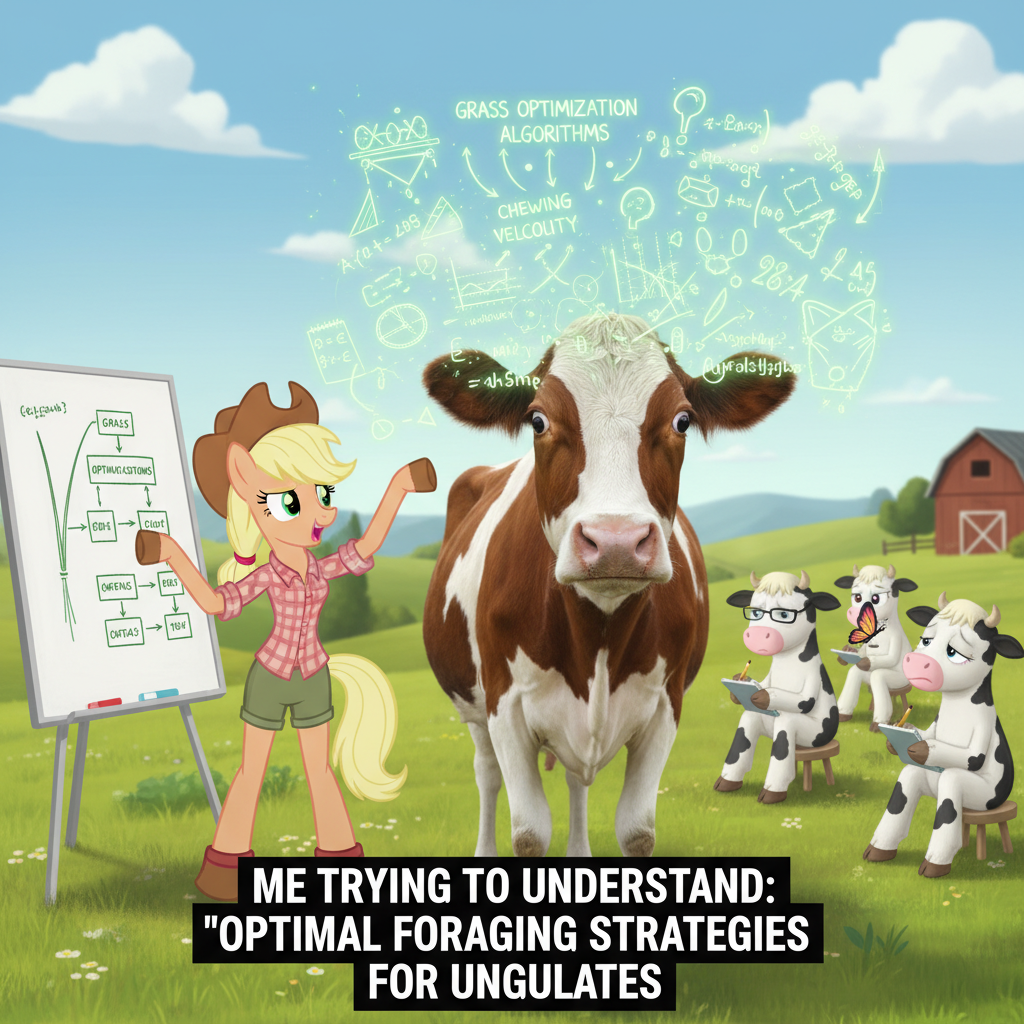 Applejack's Cow-Cramming Class: Moo-ving Lessons in the Field!