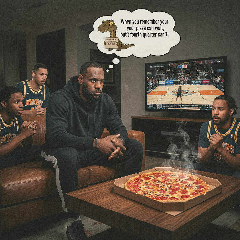 When LeBron James Fails to Spare Time for a Snack