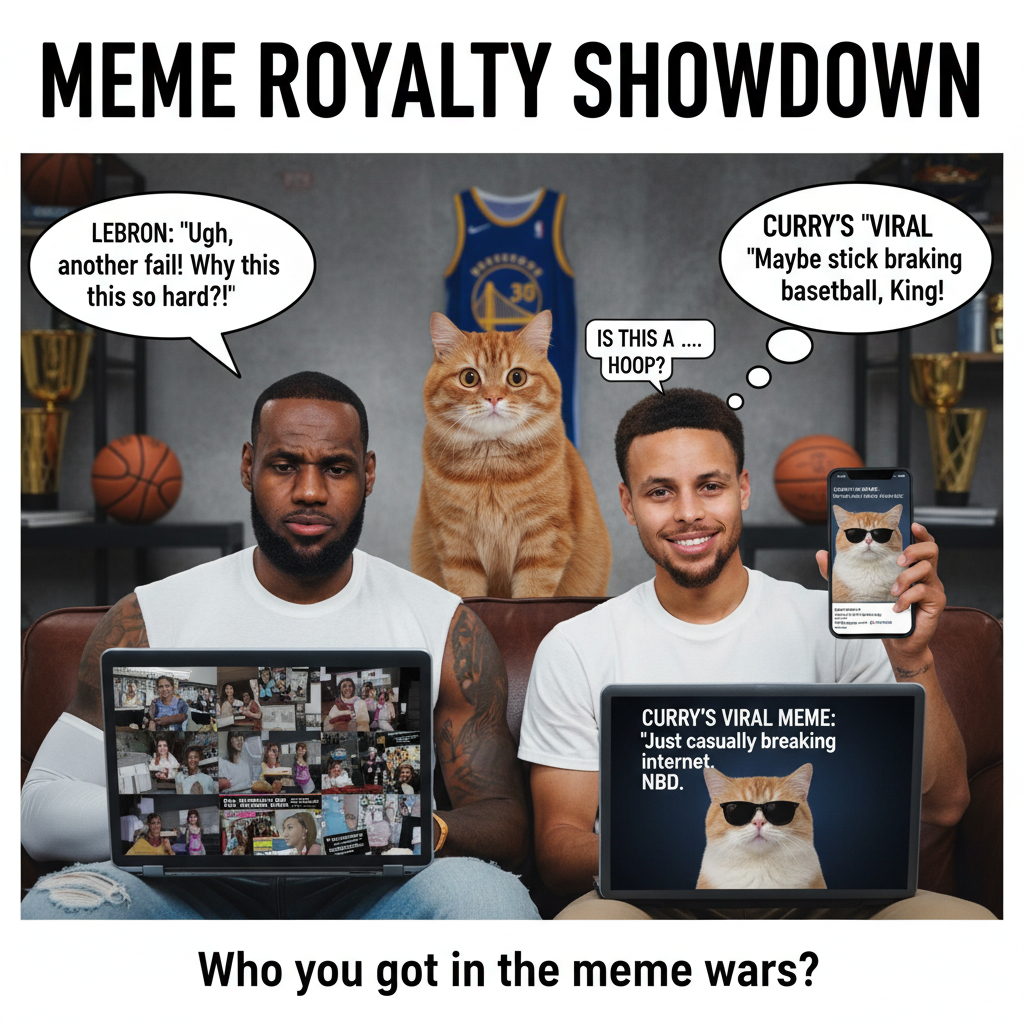 When LeBron and Curry Team Up for the Ultimate Meme Battle