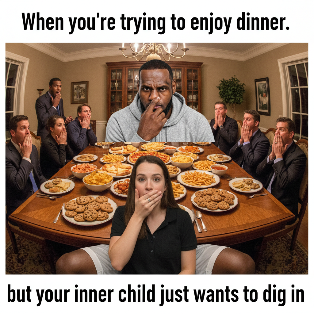 LeBron Can't Handle His Snacks