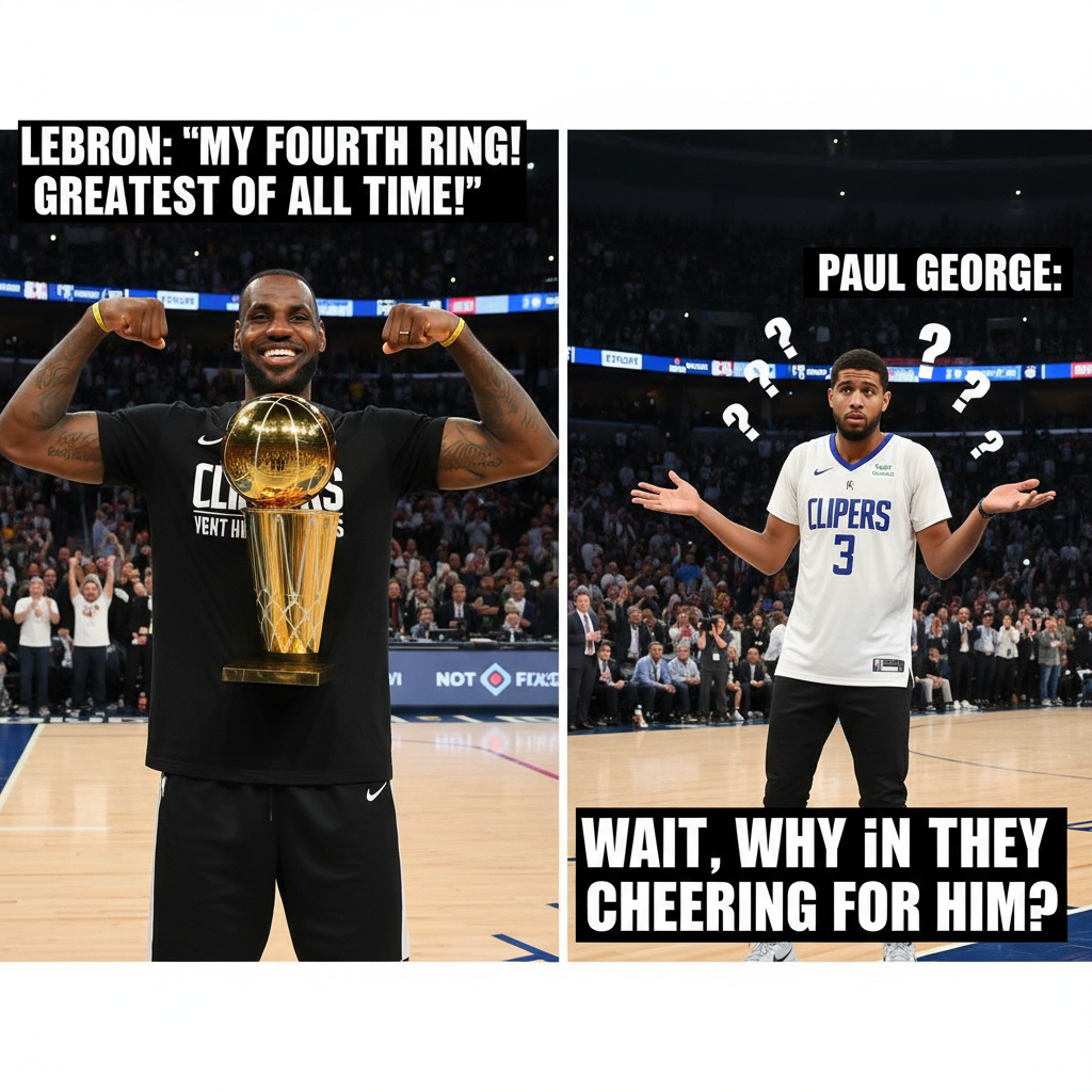 When LeBron and Paul George Face Off in the Ultimate Meme Showdown
