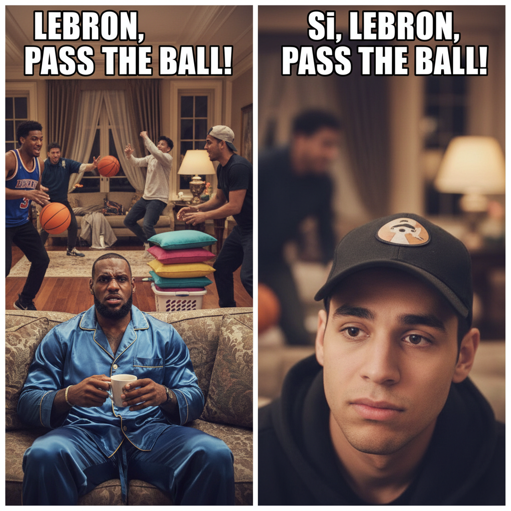 When LeBron is Just Trying to Chill