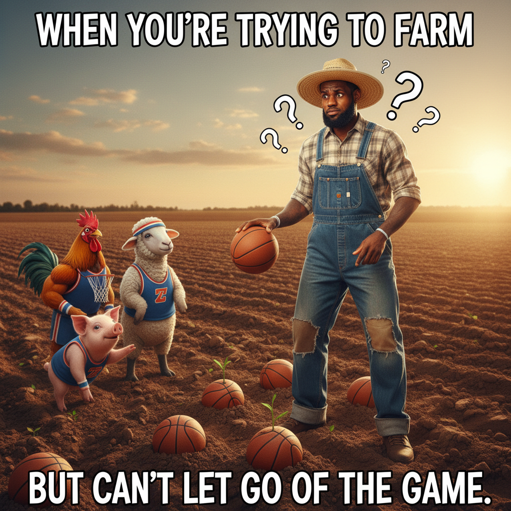LeBron James: The Farming King of Hoops